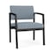 Lesro Lenox Steel Wide Guest Chair Metal Frame, Black, RS Rain Song Upholstery LS1201 - alternate 1